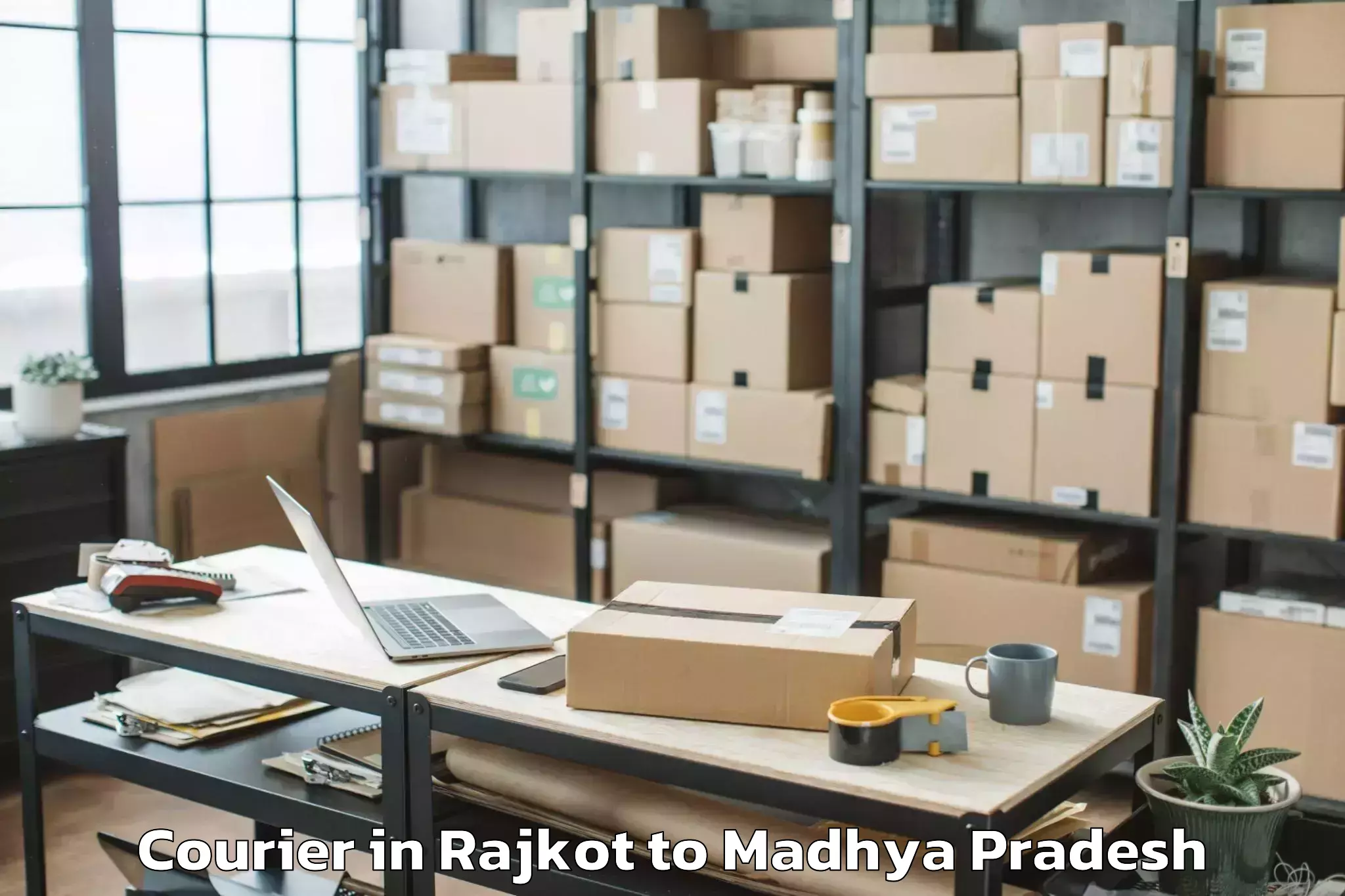 Book Rajkot to Mandideep Courier Online